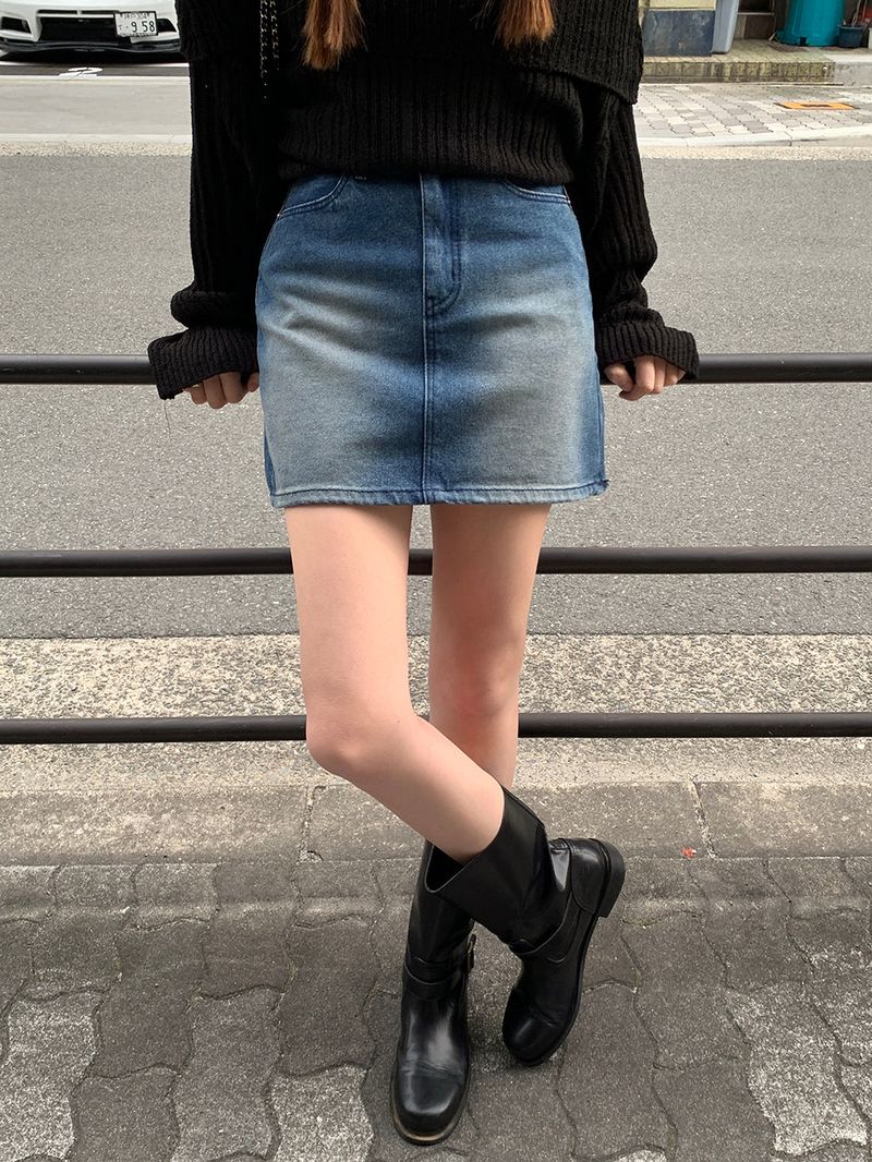 [MADE] Dune Y2K denim mini skirt
