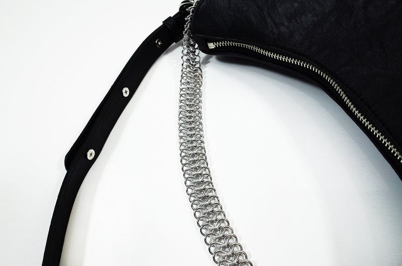 888 Chained Leather Bag