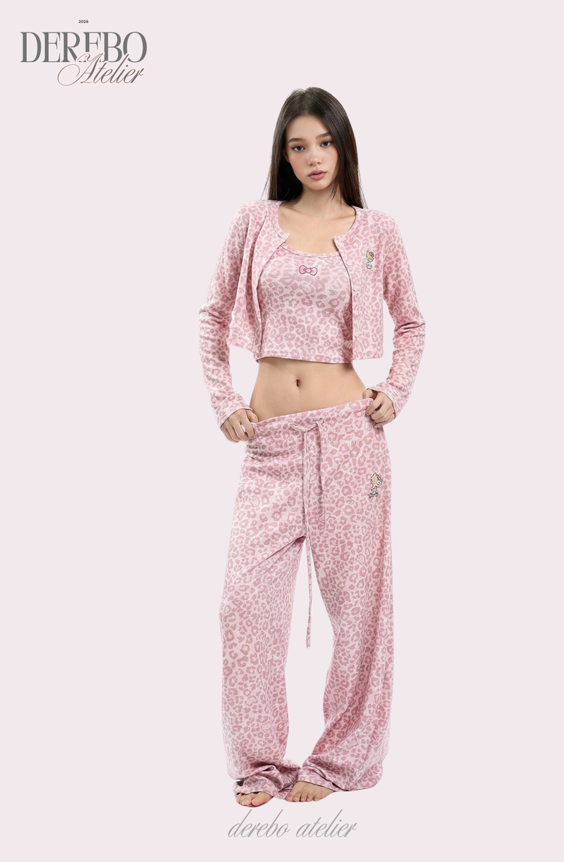 Mob Leopard Three-Piece Trading Set-up (SLEEVELESS TOP)