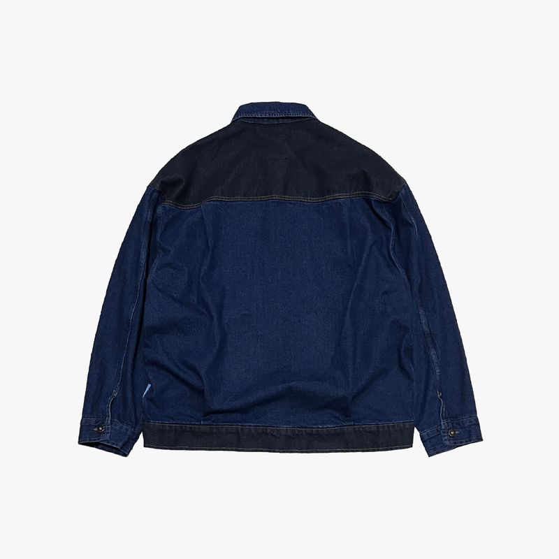 panel mix denim trucker jacket_blue