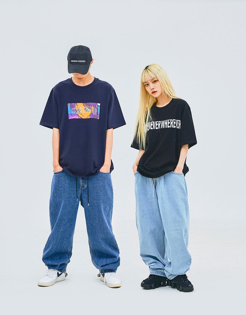 MBSRCOPT101 MID90 BAGGY DENIM PANTS LIGHTBLUE