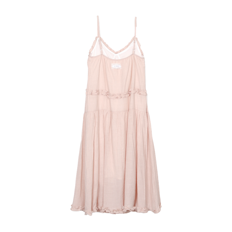 CHIFFON FRILL STRAP DRESS