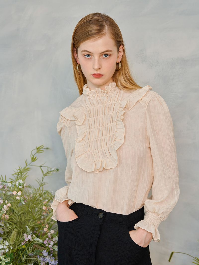 Frill Smocks blouse