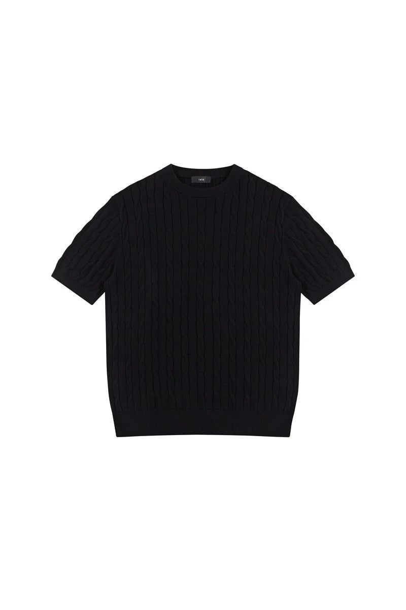 Cable Knit T-Shirt