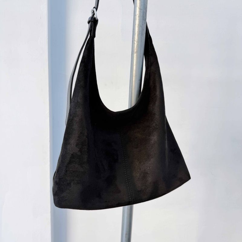 Suede Curve Bag