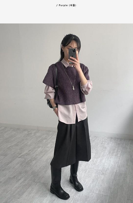 Puppy Half Crop Knit