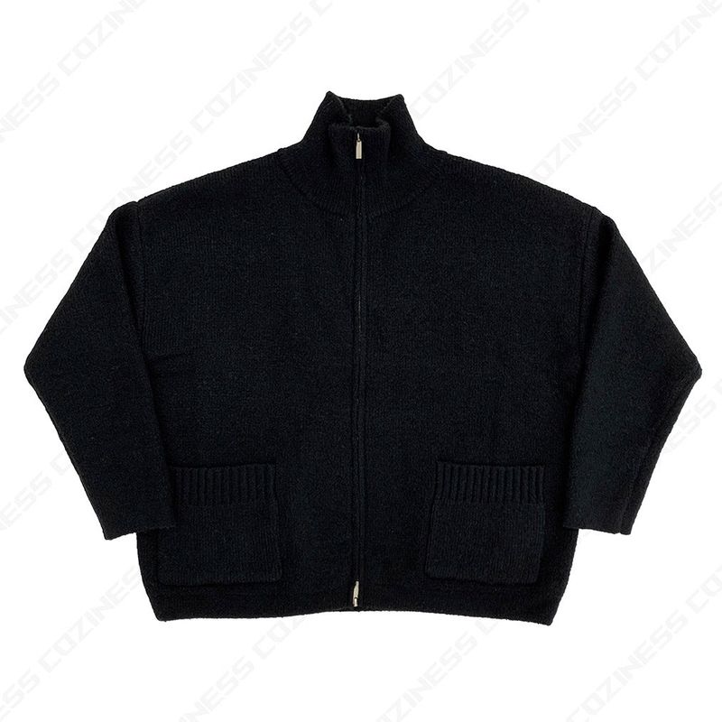 RU Two-way Wool Knit Zip-Up (3 colors)