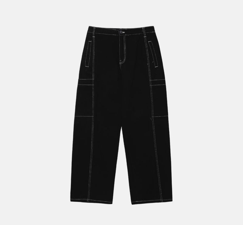 HIMUL STITCH CURVED PANTS