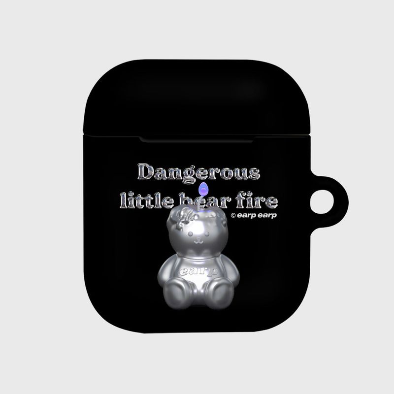 EARPEARP(アプアプ)の「LITTLE FIRE STEEL COVY-BLACK(AIR PODS-HARD)(Hats)」