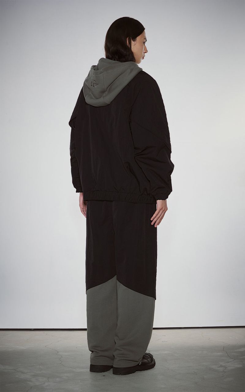 PIPPING MIX PANTS_BLACK