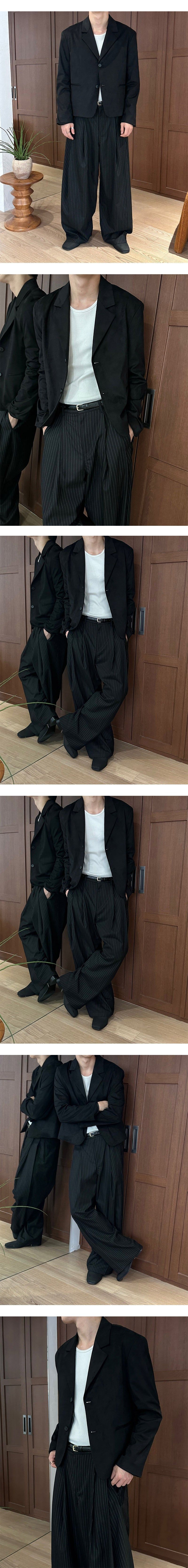 [F/W] Crop suede blazer(2color)