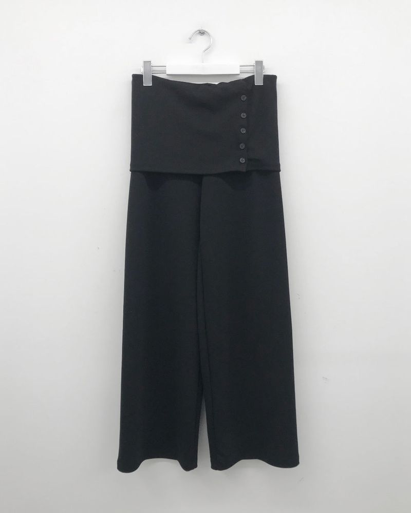 As-side button pants (2color)