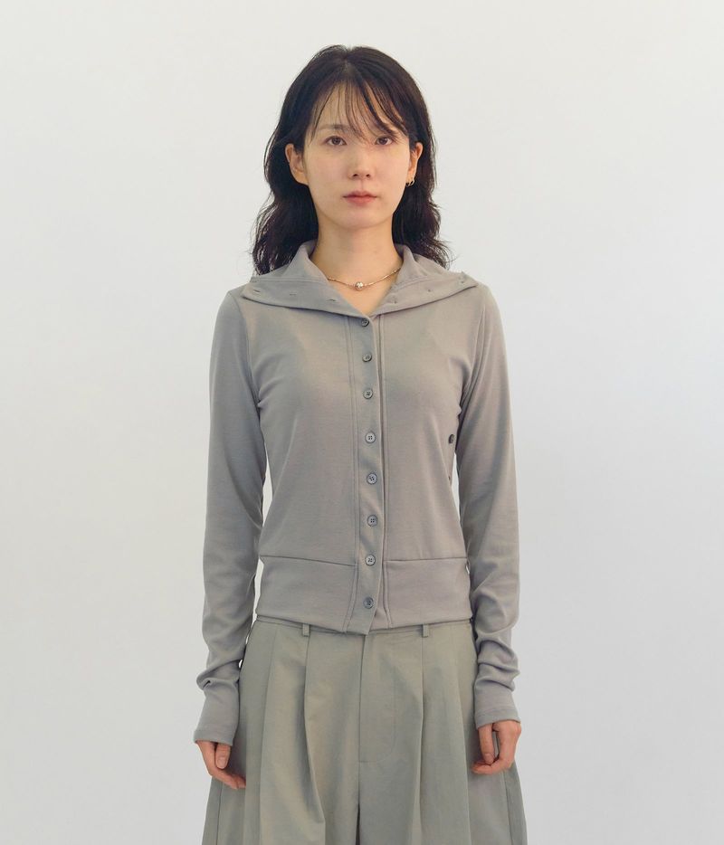 HIFIFNK（ハイファイファンク）の「(W) Moss Button Cardigan (2color)（Tops）」