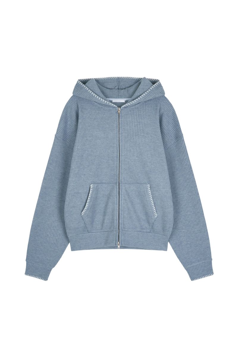 Ruff stitch kit hood zip-up