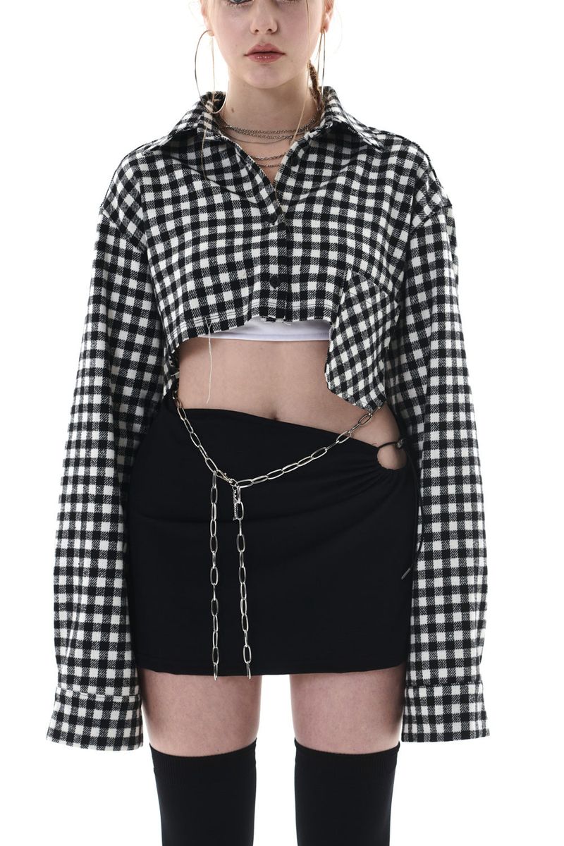 CUT OUT MINI SKIRT
