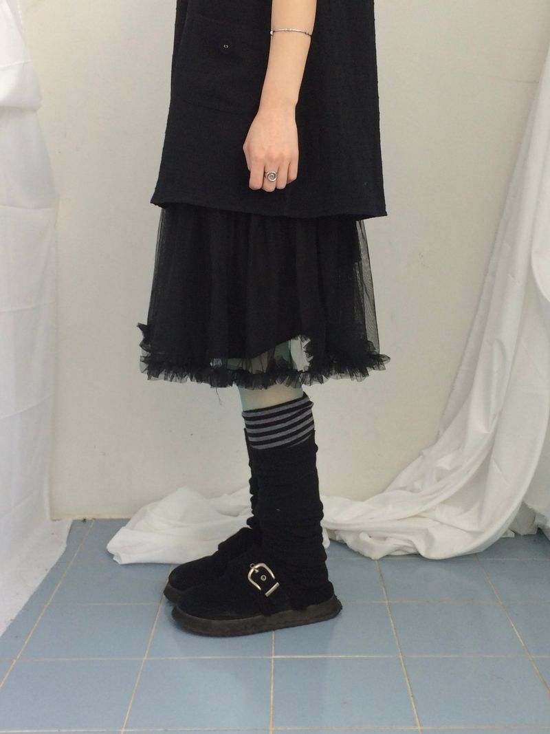 Pocket button puff blouse
