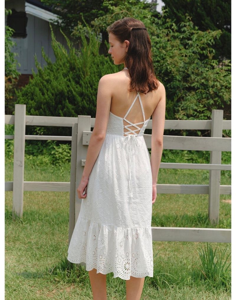Camellia Dress White