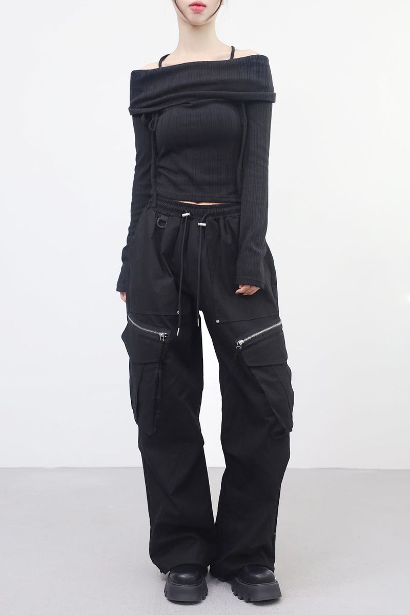 NONCODE（ノンコード）の「Pamyn Turtle Off-Shoulder String T-Shirt（Tops）」