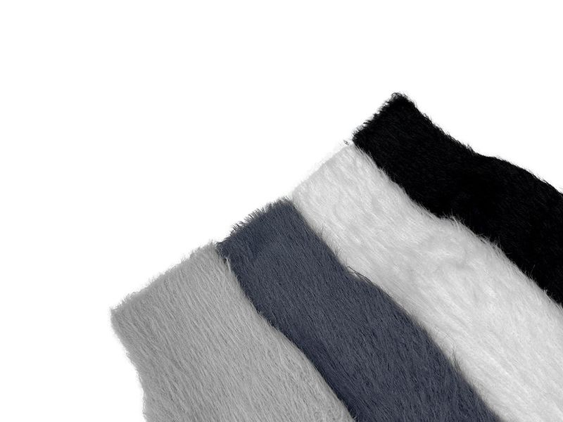 Shaggy Angora Knit Zip-Up
