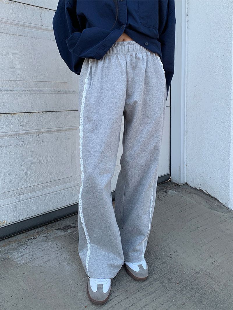 LACE LINE SWEAT PANTS (3C)