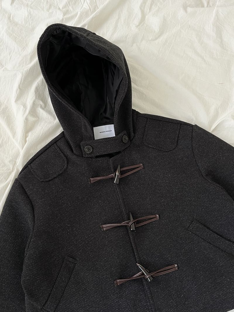 [MADE] Arco Wool Herringbone Tteokbokki Short Duffel Coat