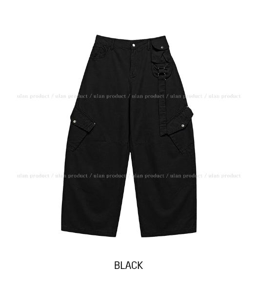 Malta Hip Sack Pocket Diagonal Cargo Pants