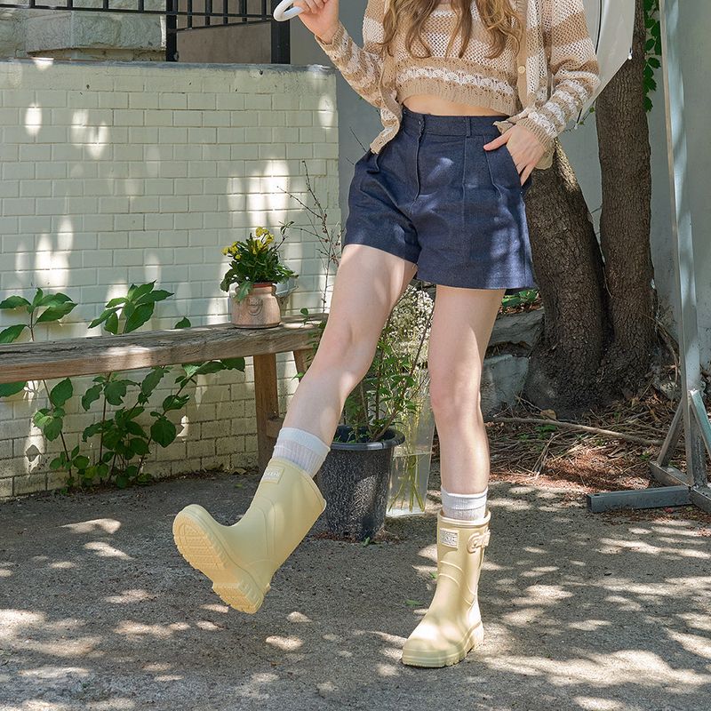  Rosalie Belted Middle Rainboots_R0011 (2Colors)