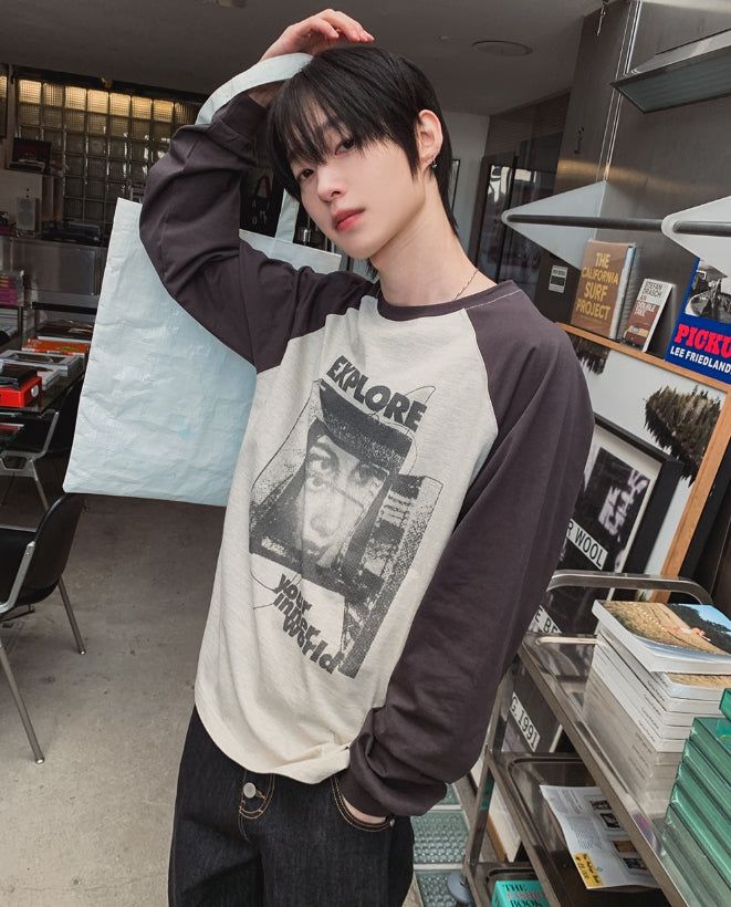 Vision Color Matching Raglan Long Sleeve