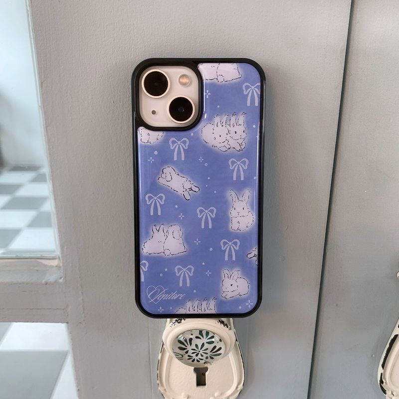 [MADE][Epoxy Bumper Case] Starry Night Bunny • Sky Blue