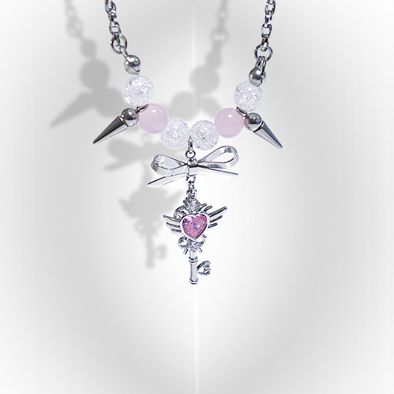 RUNARING（ルナリング）の「kitsch heart key cubic necklace（Accessories）」