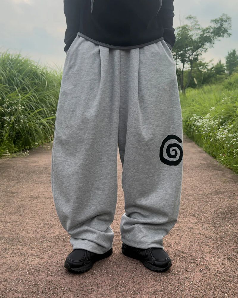 Nuve Art Graphic Wide Sweatpants