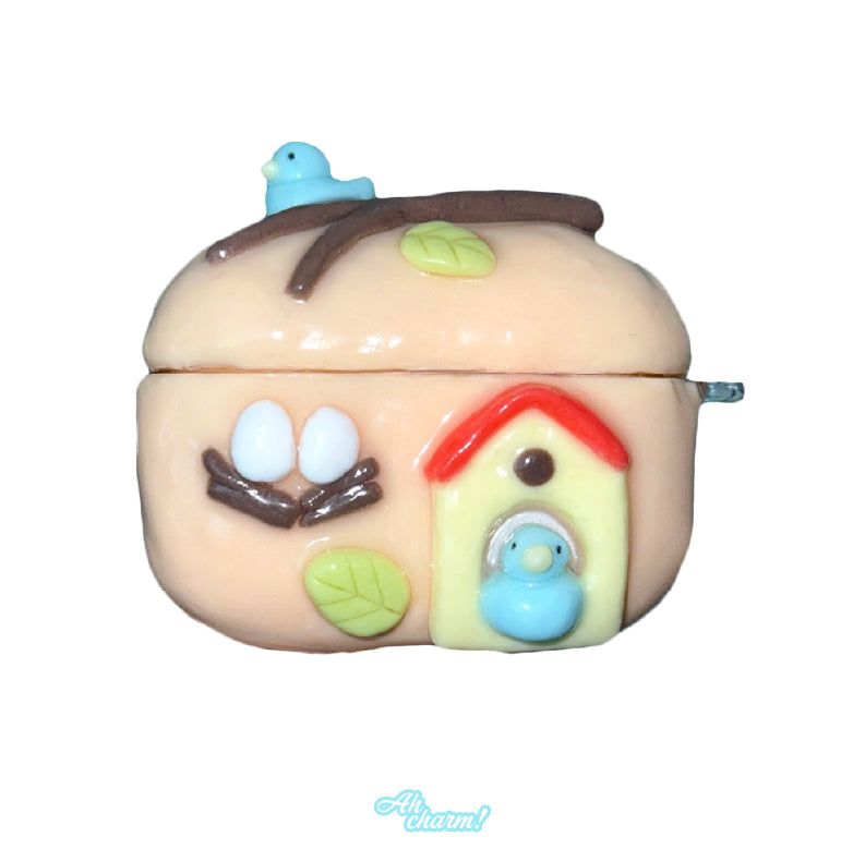 Ahcharm(アチャーム)の「【MADE】ブルーバードハウスエアポッズケース(スマホグッズ/小物)」