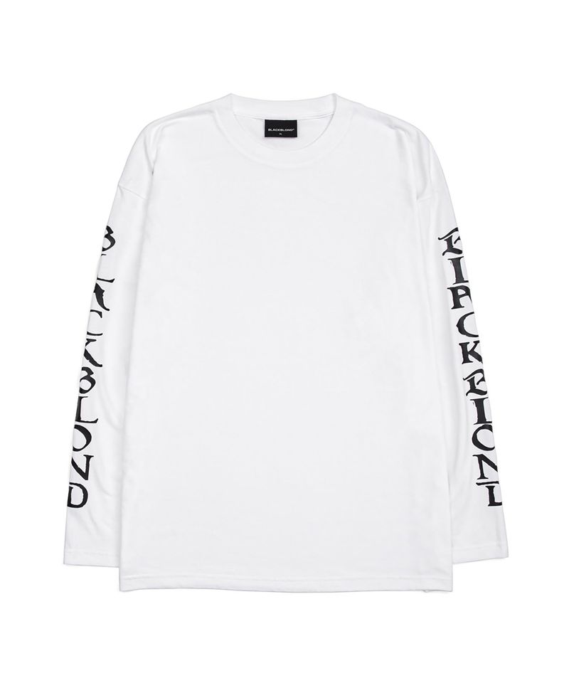BLACKBLOND(ブラックブロンド)の「BBD Ancient Logo Long T-Shirt (White)(Tops)」