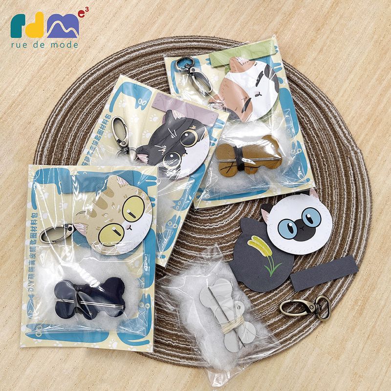DIY Cat Keychain Material Kit