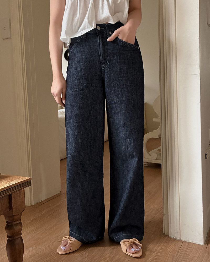 MAYBINS(メイビンス)の「Peaty Wide Denim Pants(Pants)」