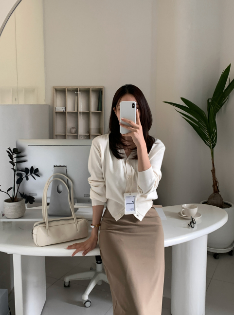 Nitz Pudding V-neck Cardigan / 10 colors