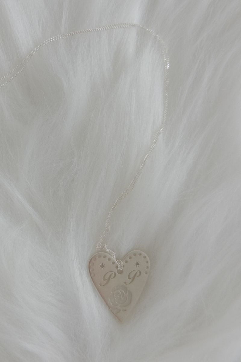 Garden Rose Heart Pendant Necklace