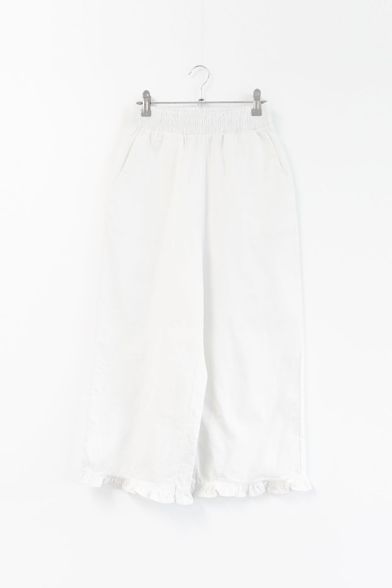 frill cotton banding pants(2colors)