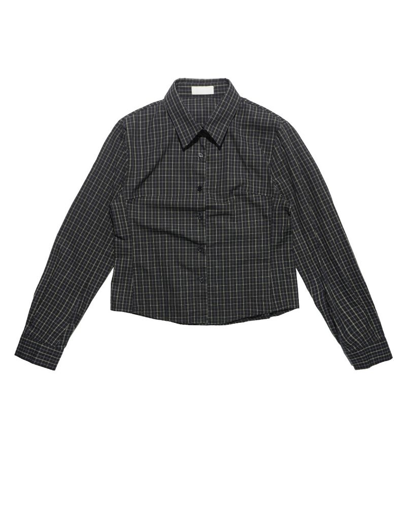  MINI CHECK CROP SHIRT