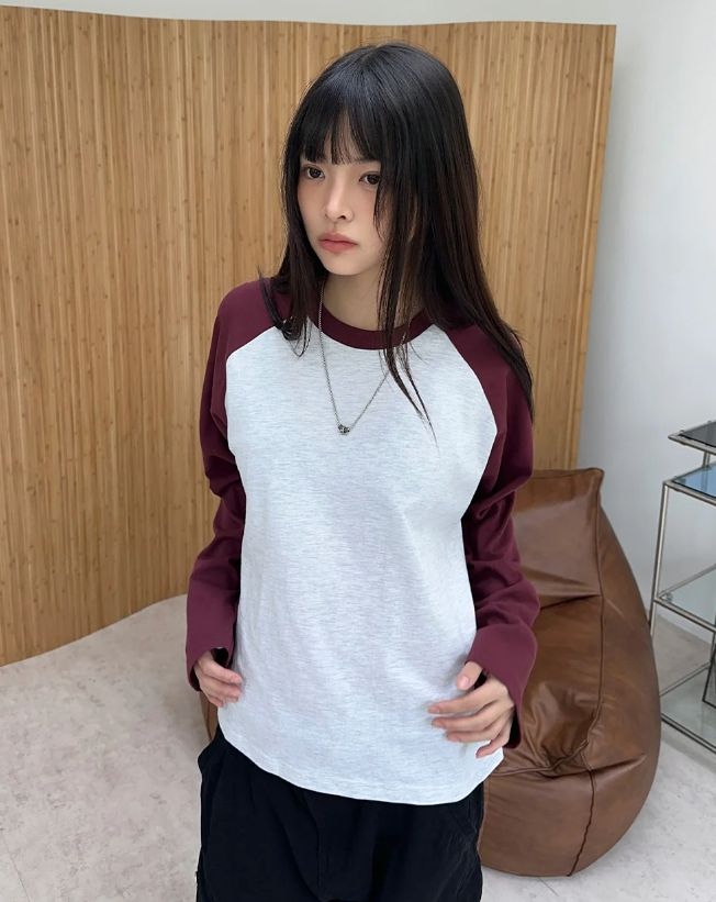 Tessel raglan long-sleeve shirt