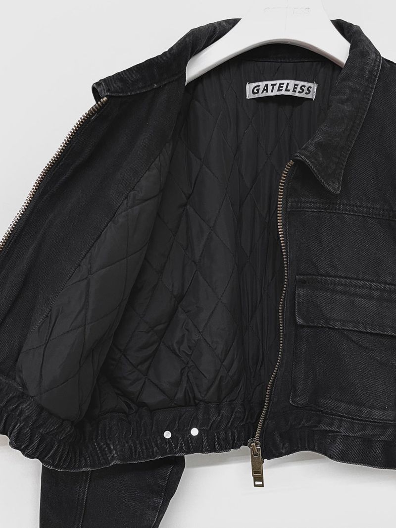 DENIM BOMBER JACKET