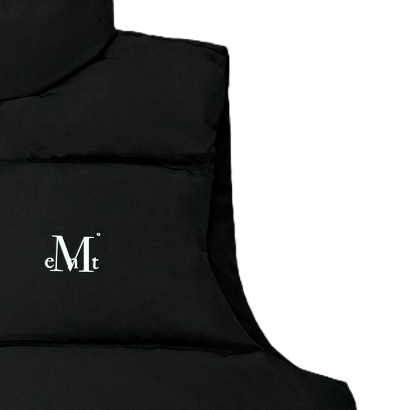 TENBY LEATHER PATCH PADDING VEST (UNISEX)