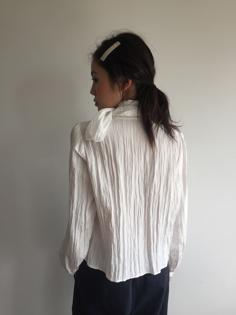 Mer tie blouse (2color)