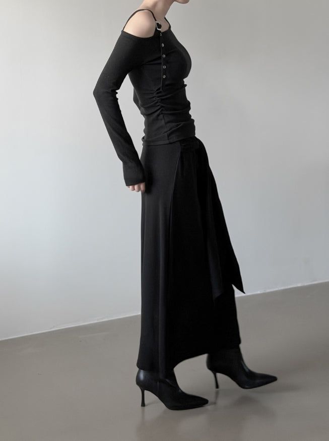 Tain Knot Long Skirt