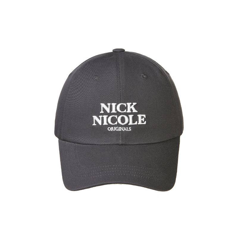 NICK&NICOLE(ニック&ニコール)の「MINI ORIGINALS NICOLE BALL CAP_CHARCOAL WHITE(Hats)」
