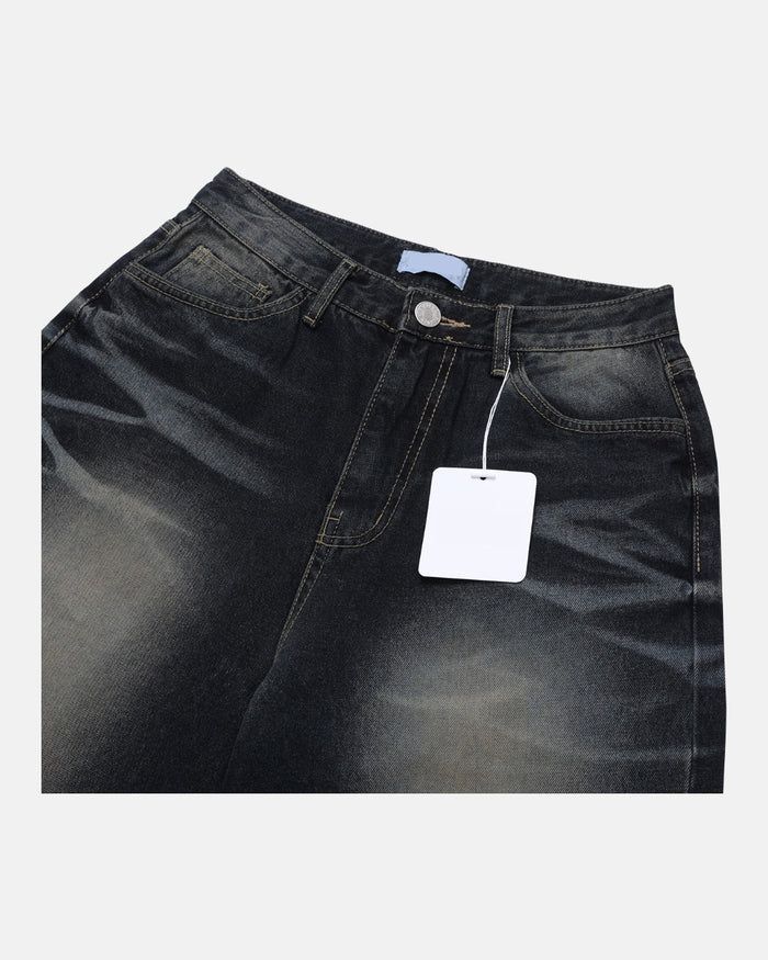 (UNISEX) Stone Domingo Wide Jeans