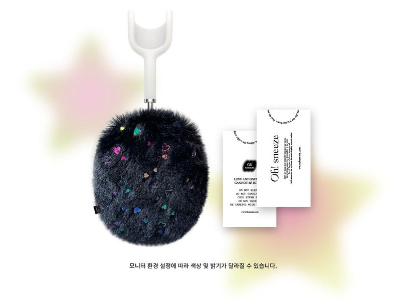 fluffy case_ black heart