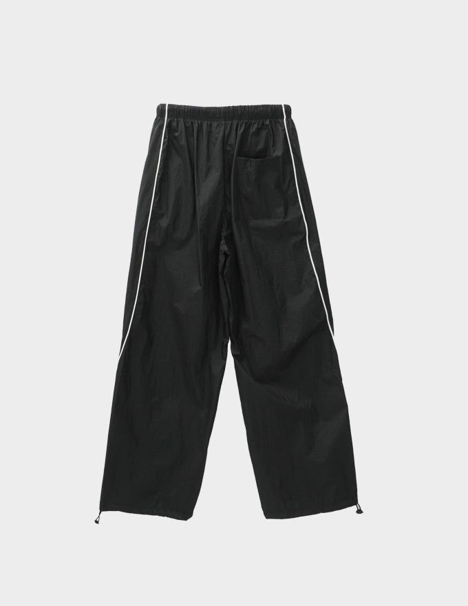 Curve line nylon pants