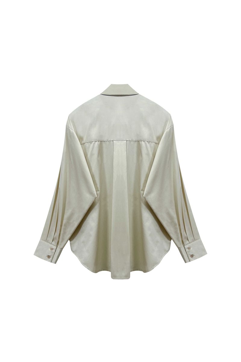 BRIGHT OVERSIZED SHIRT / BEIGE