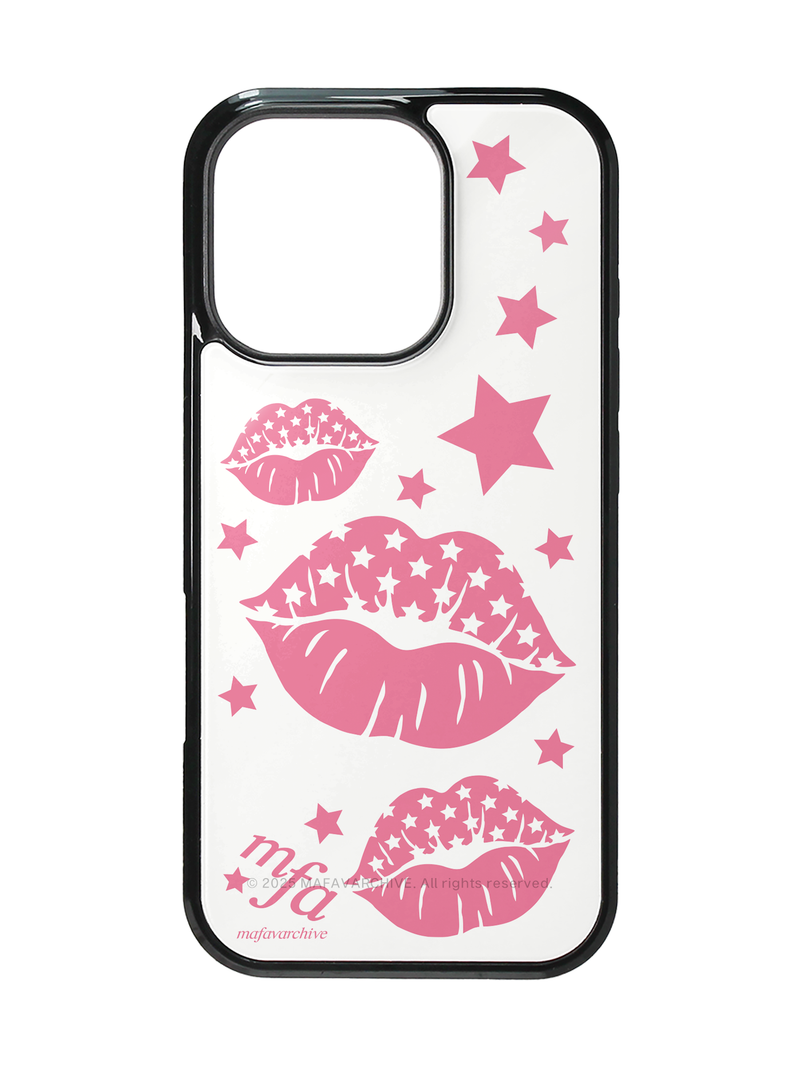 white lips glass case